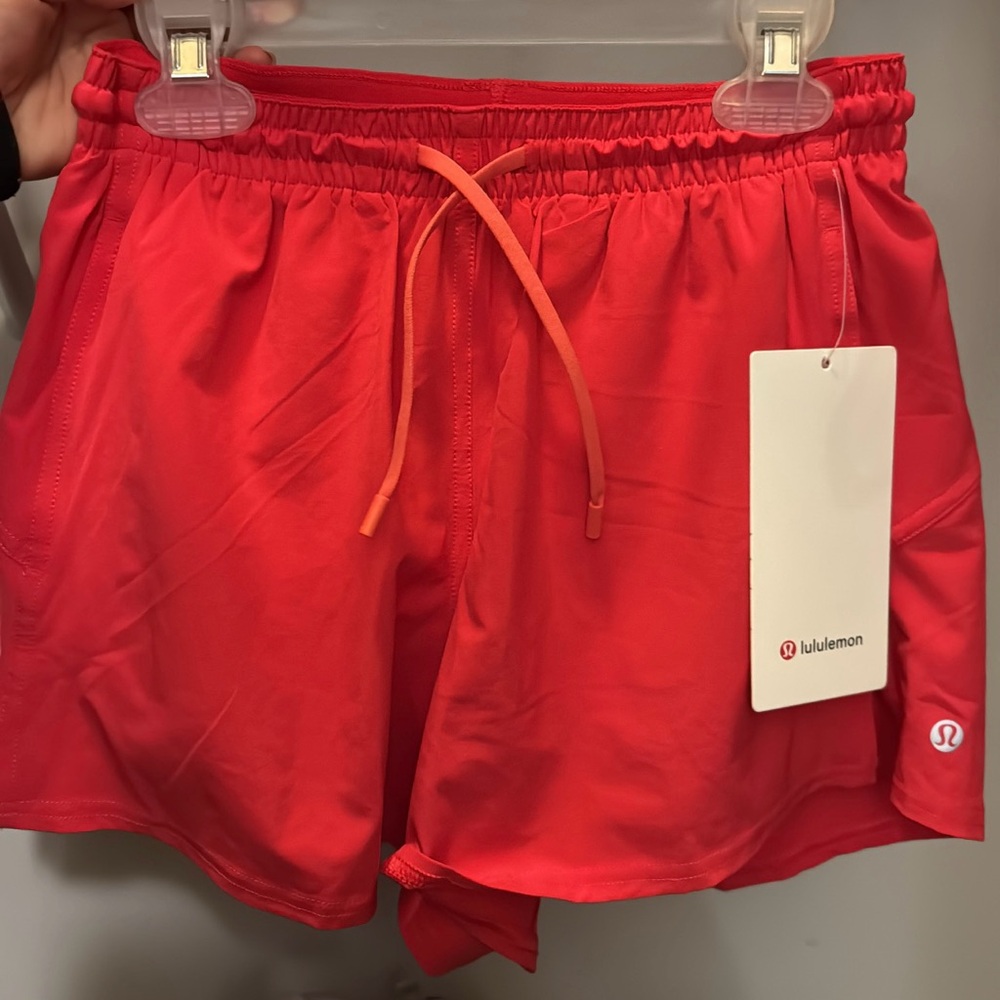 lululemon athletica Bright Red Athletic Shorts